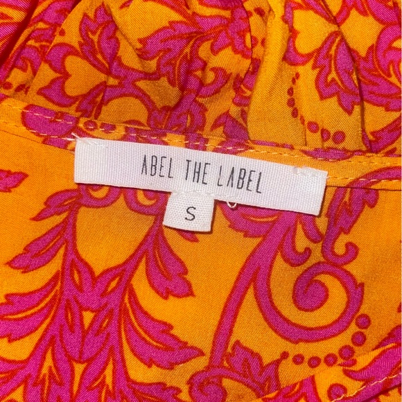 Tropical Sz Small. Lightweight high-low Dress. Elastic Waist. Vibrant Colors. - Picture 11 of 16